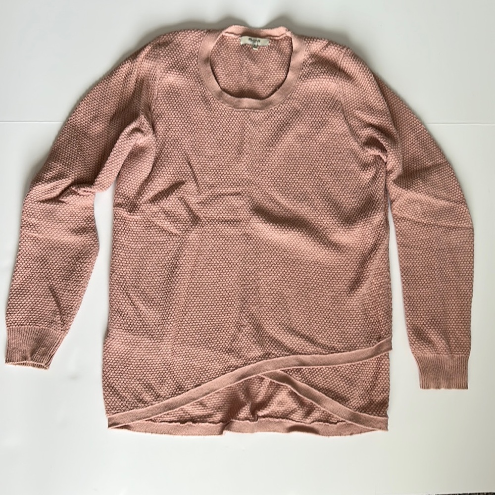 Madewell feature sweater, small, blush color